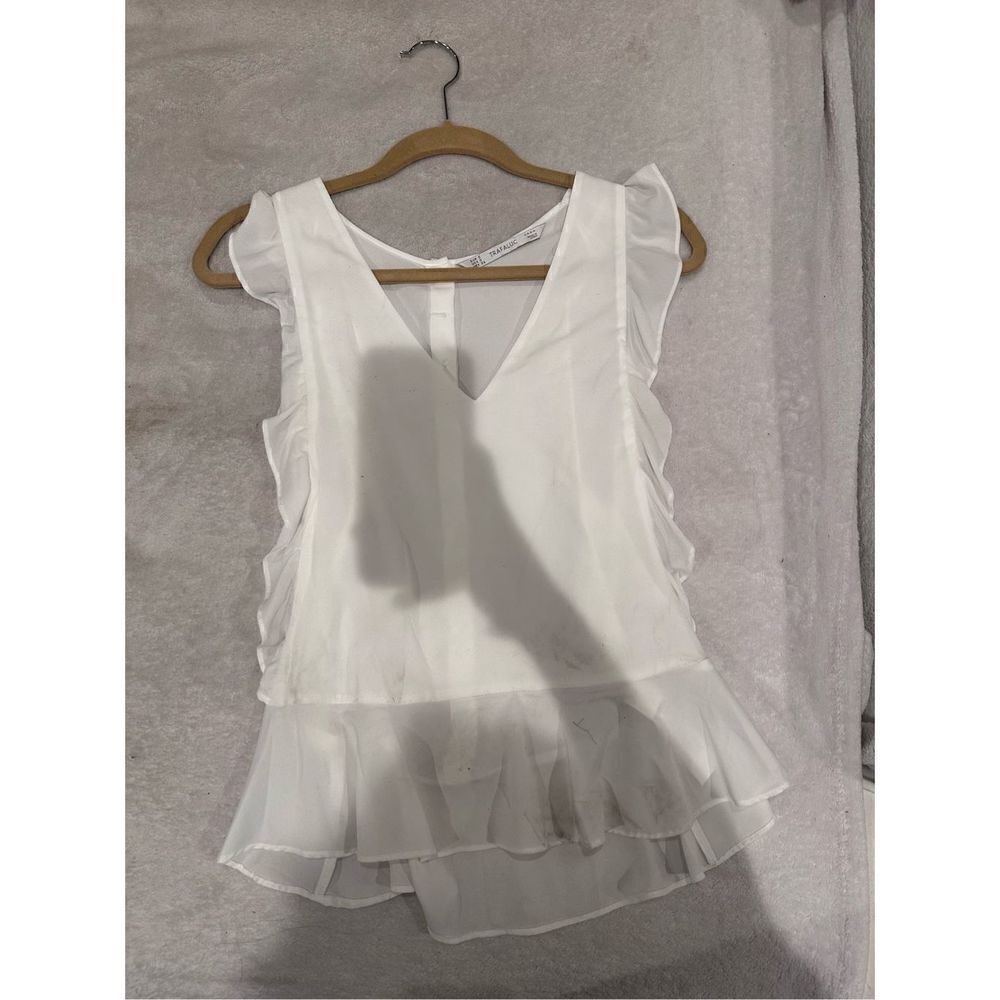 Zara size S women’s white blouse tank top